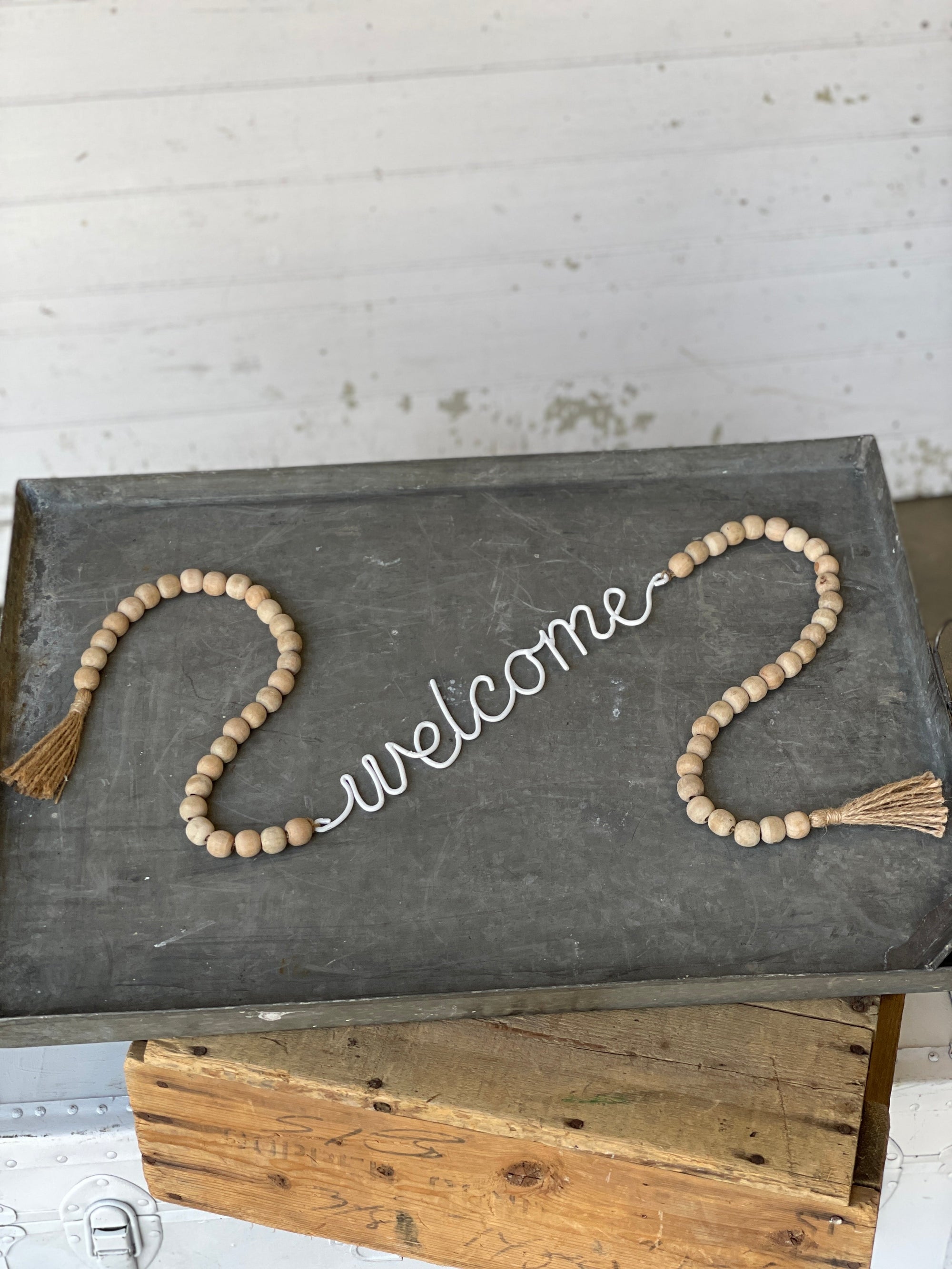 Beaded Welcome Garland