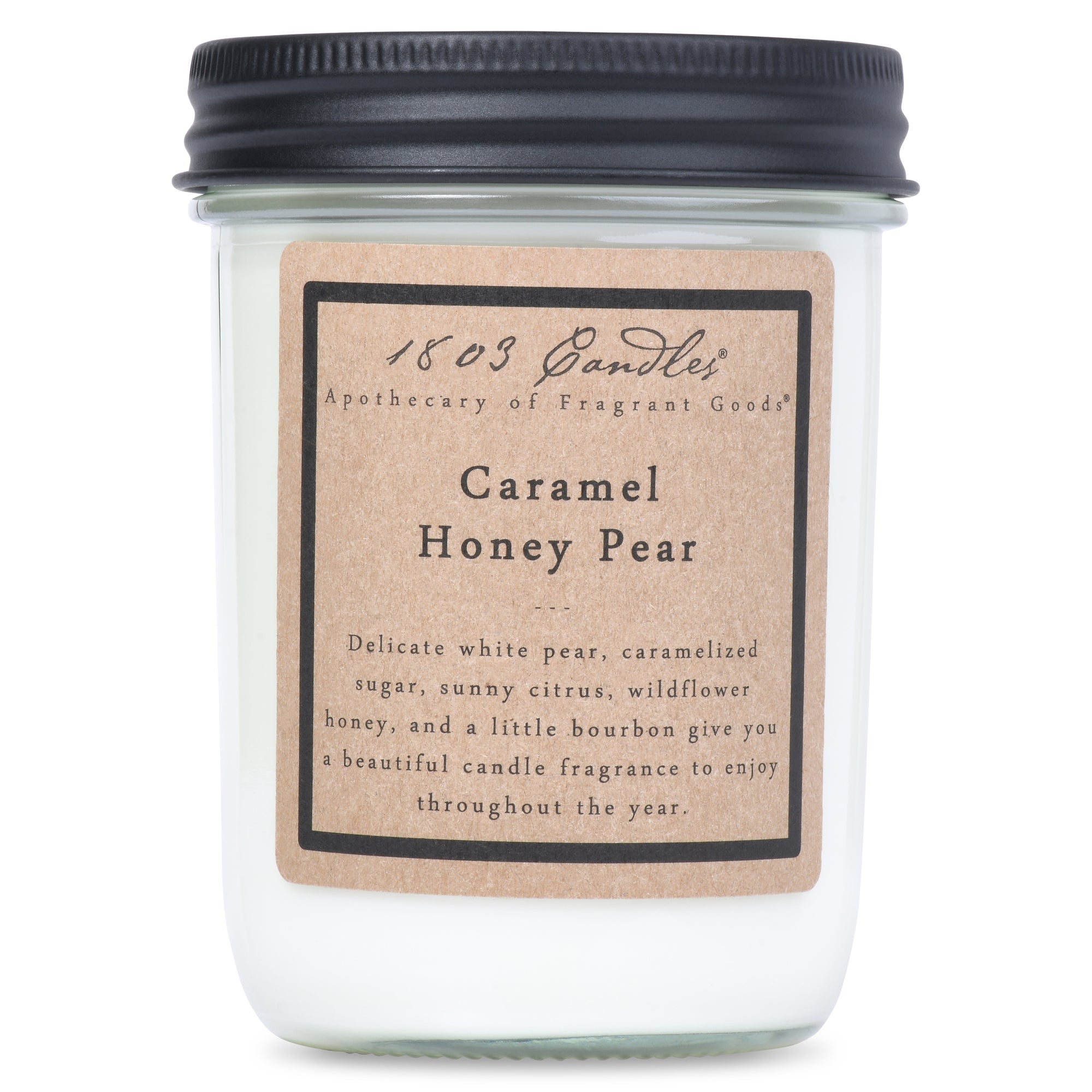 Caramel Honey Pear Soy Jar (14 oz)