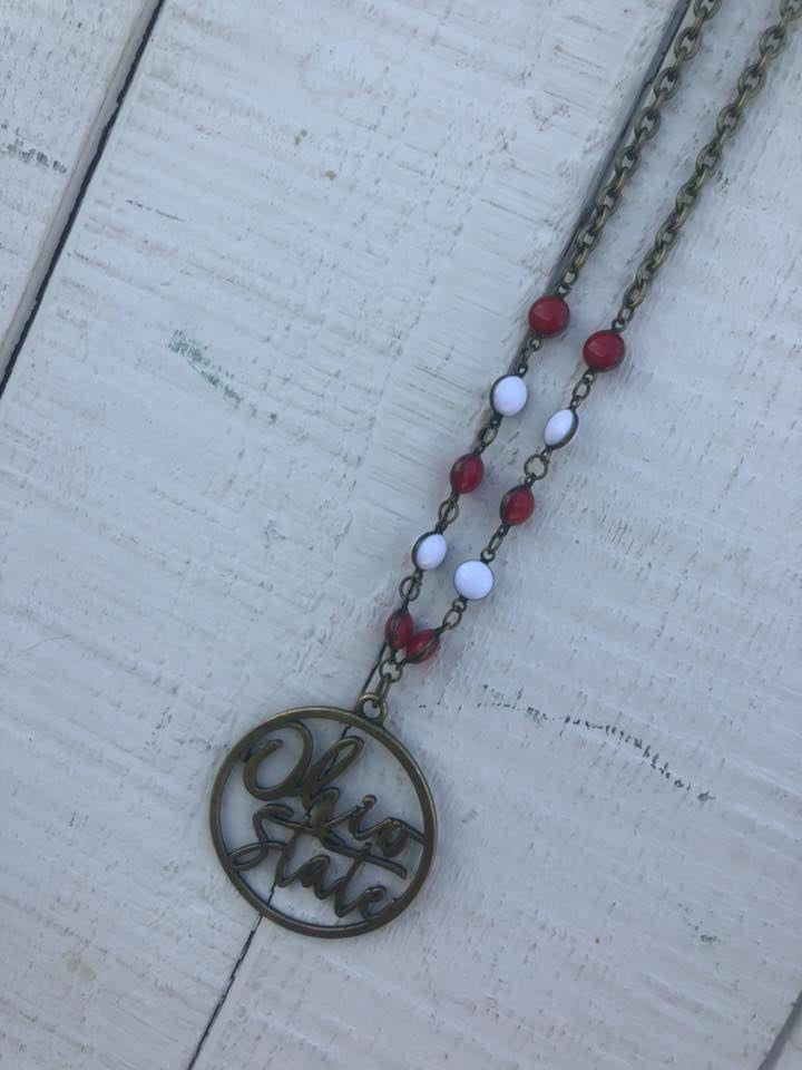 Vintage Ohio State Slogan Necklace
