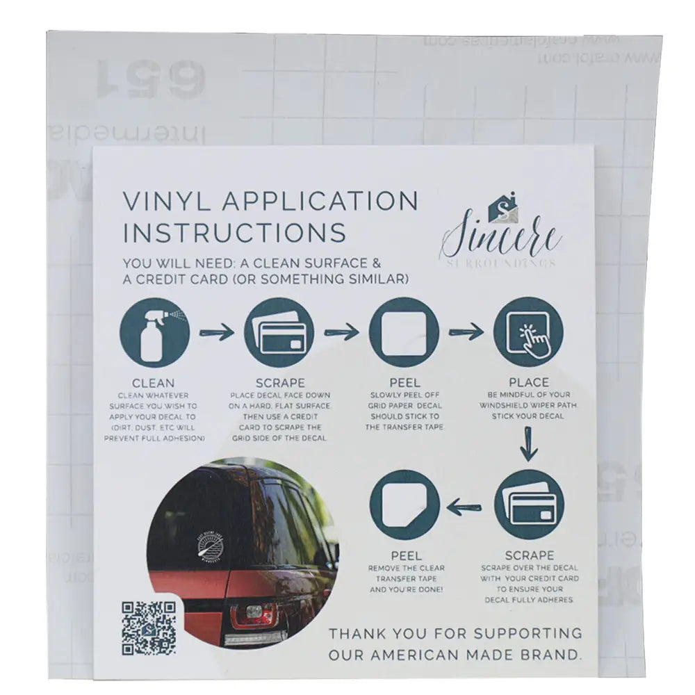 Driving in Front Vinyl Decal