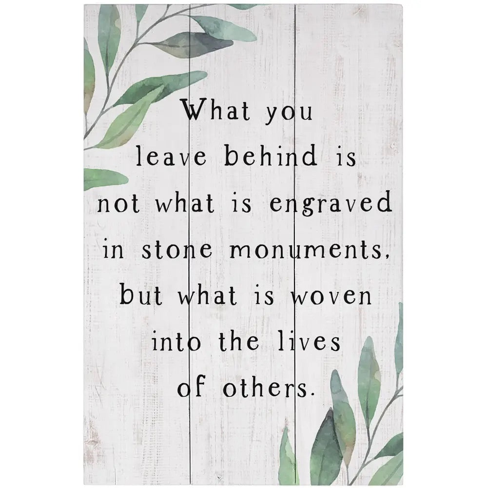 You Leave Behind Pallet Sign - the olde farmstead