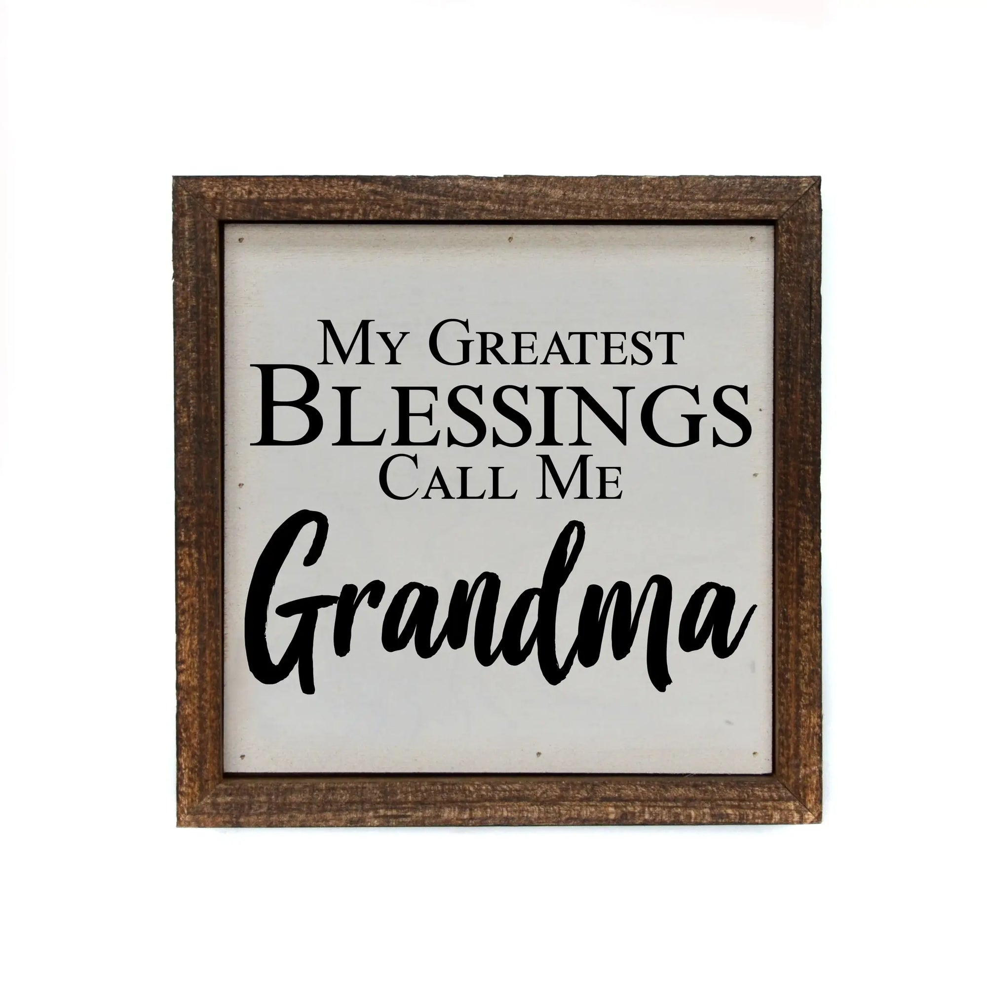 Call Me Grandma Framed Sign