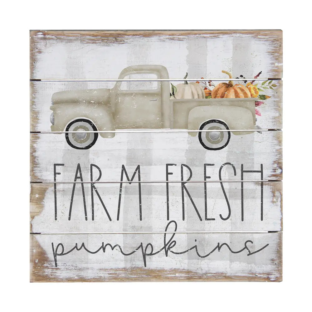 Farm Fresh Pumpkins Pallet Sign