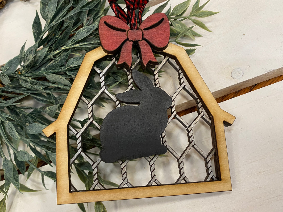 Handmade Farm Animal Ornaments - 8 Styles