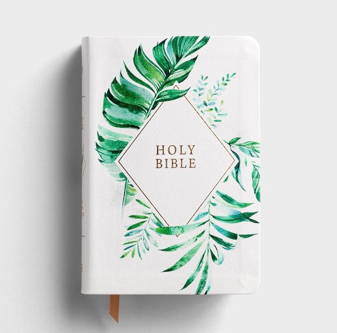 KJV On the Go Bible - White Floral