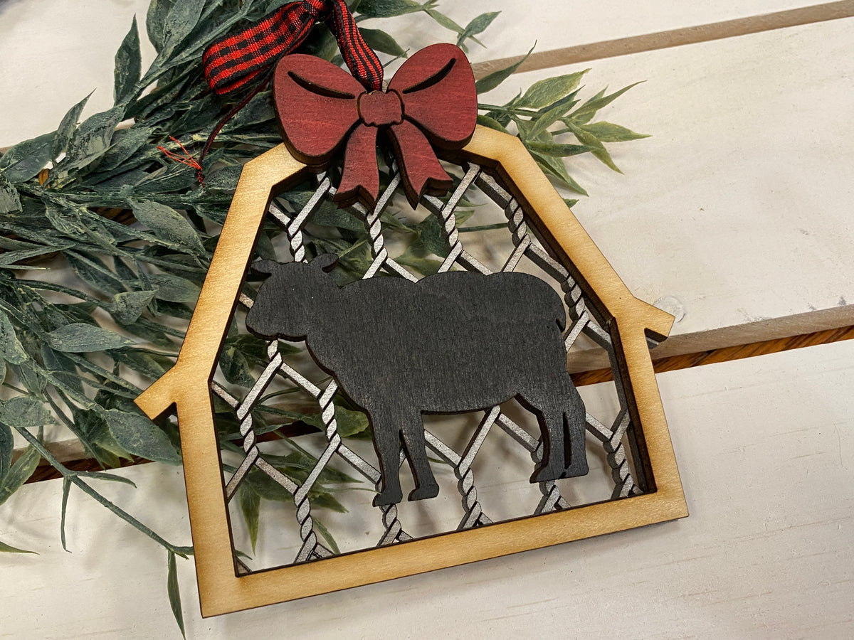 Handmade Farm Animal Ornaments - 8 Styles