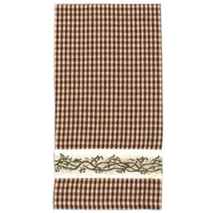 Burgundy Berry Vine Towel