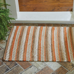Pumpkin Seed Chindi Rug 2x3