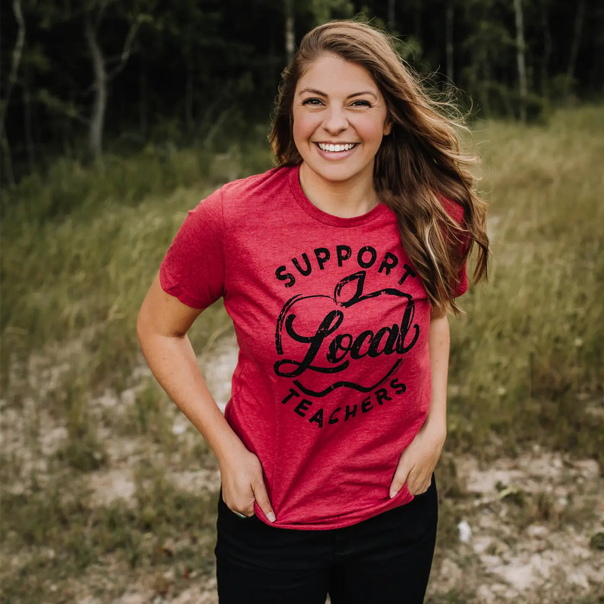 Support Local Teachers Graphic Tee