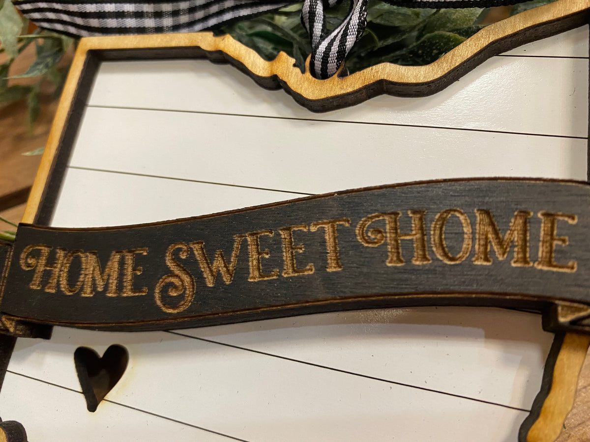 Handmade Home Sweet Home Ohio Ornament