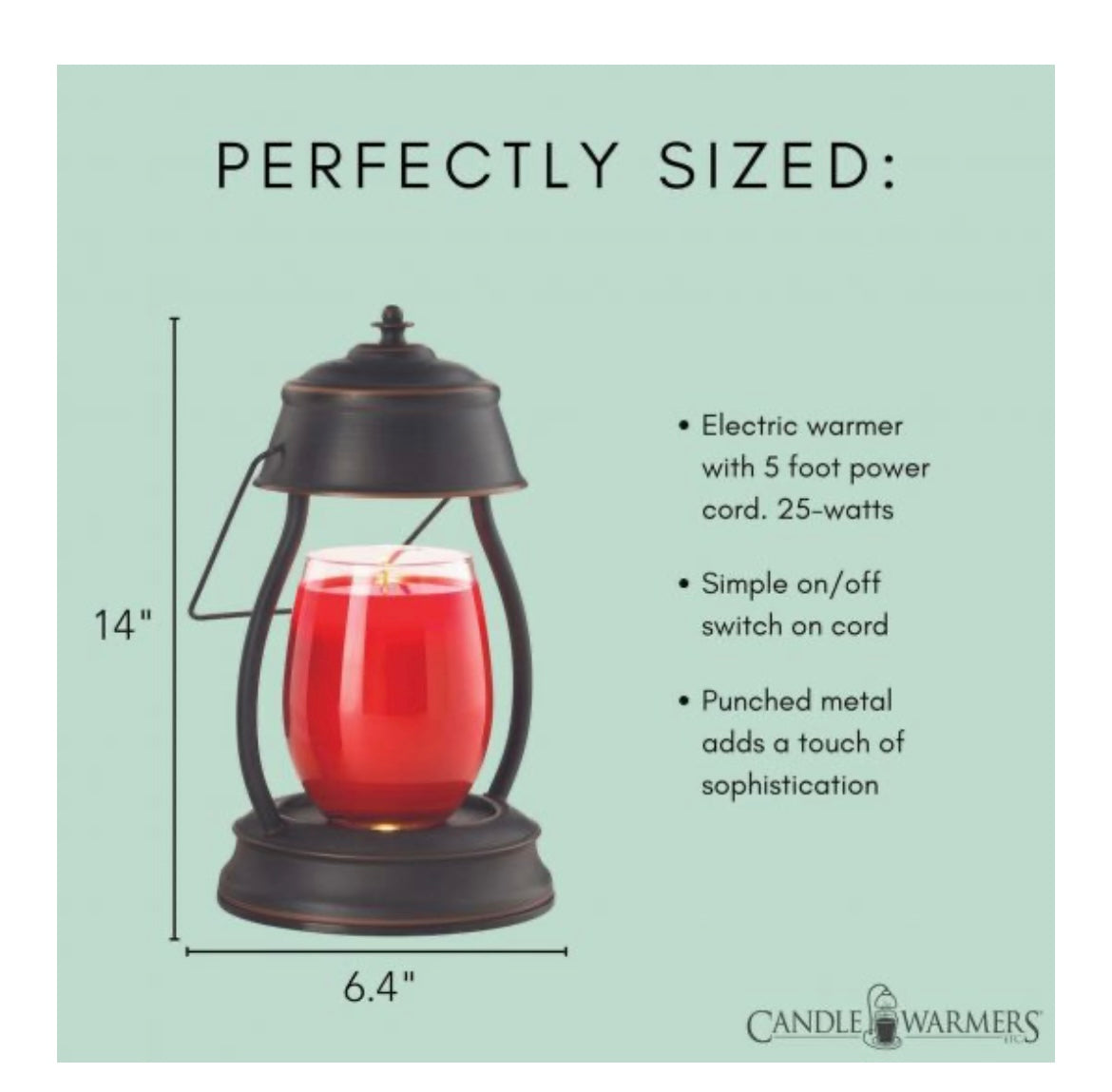 Hurricane Candle Warmer Lantern