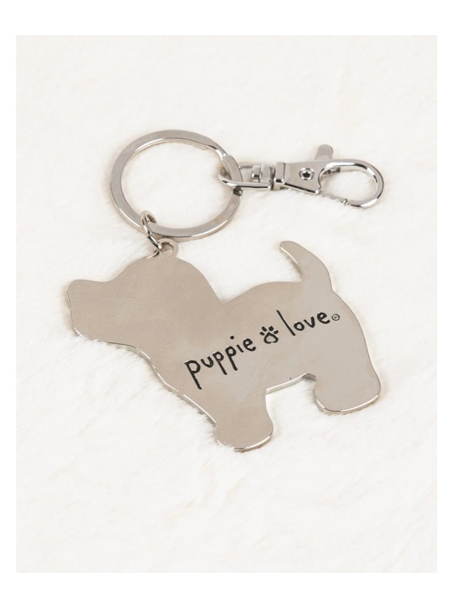Puppie Love Tie Dye Pup Key Ring