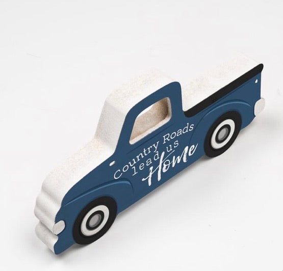 Country Roads Blue Truck