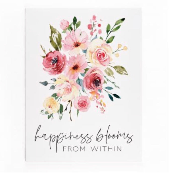 Happiness Blooms Canvas