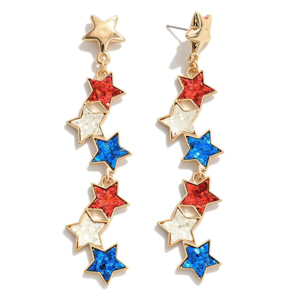 Waterfall American Star Earrings