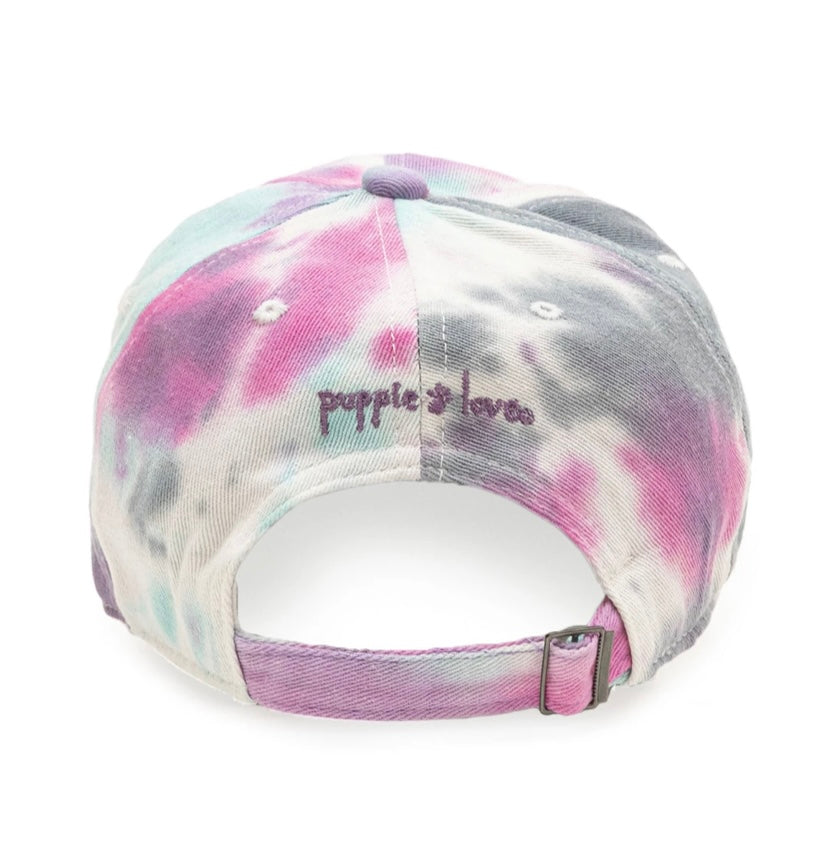 Puppie Love Tie Dye Baseball Hat - 3 styles