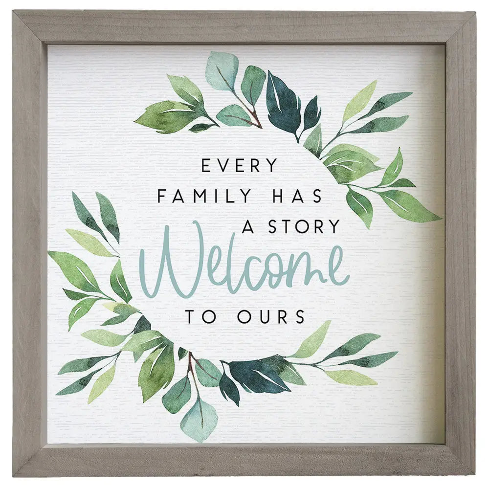 Every Family Has A Story Framed Art