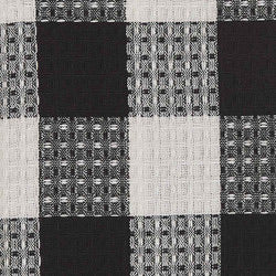 Wicklow Check Waffle Dishtowel - Black and Cream