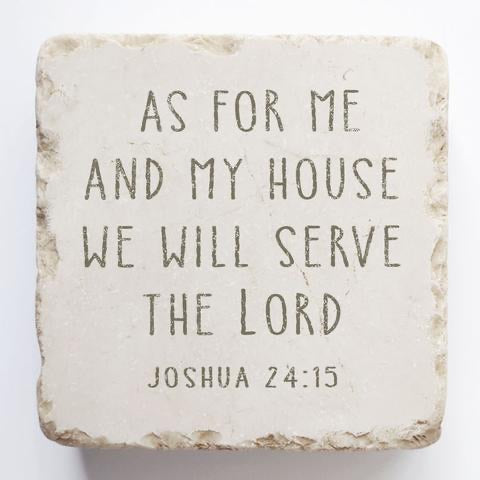 As For Me and My House Scripture Stone