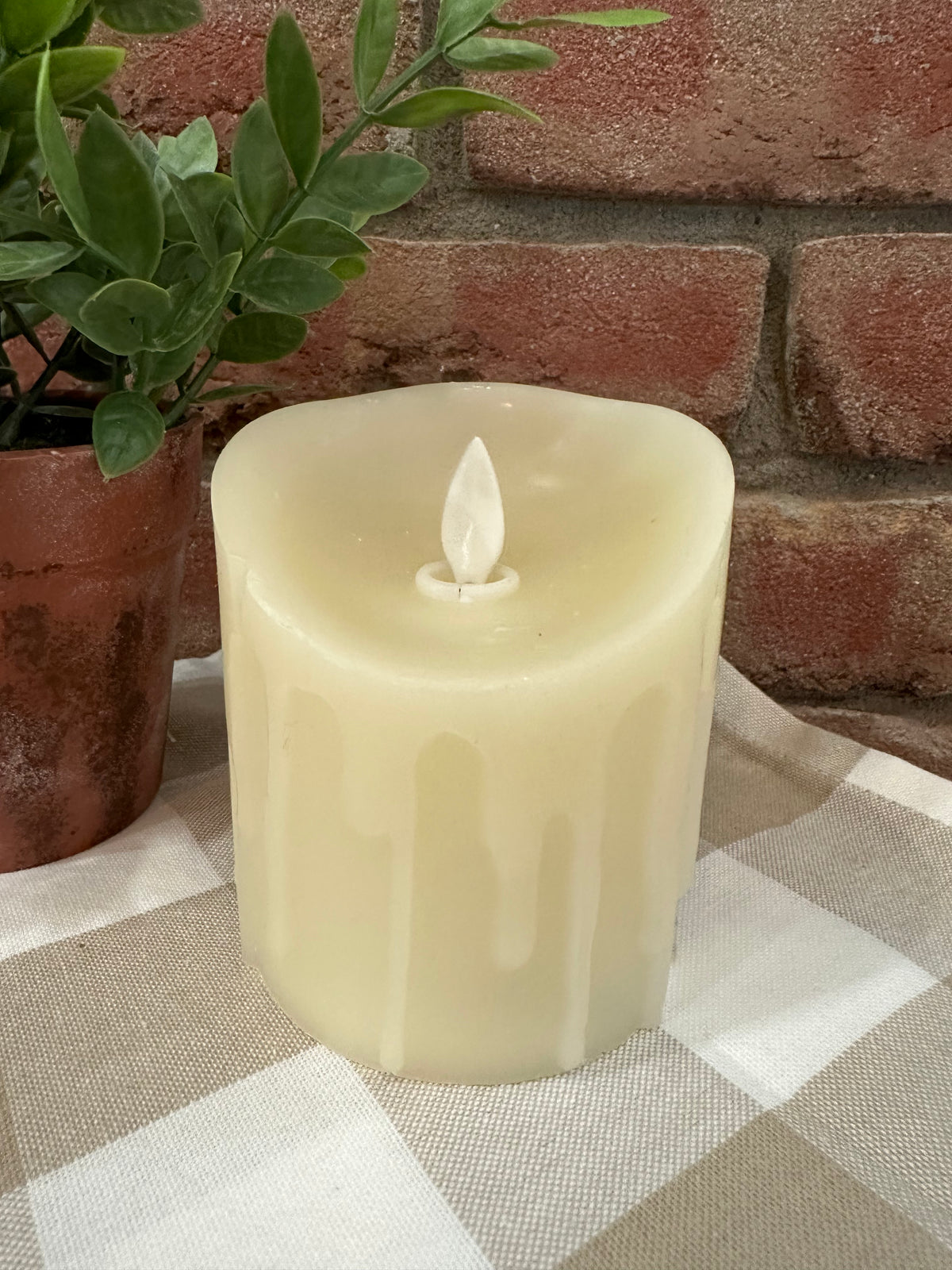 Moving Flame Pillar Candle - 2 Sizes