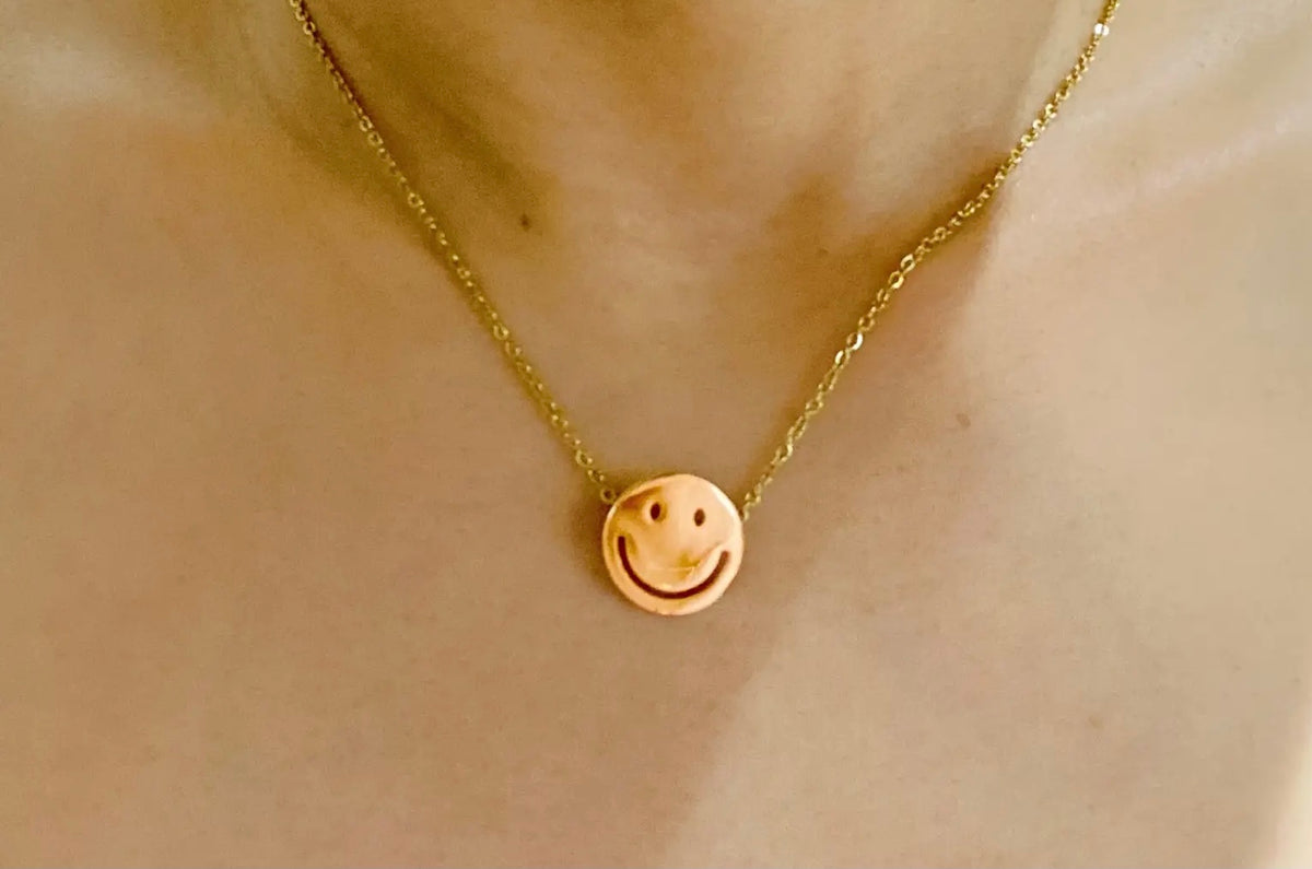 Put On A Happy Face Necklace