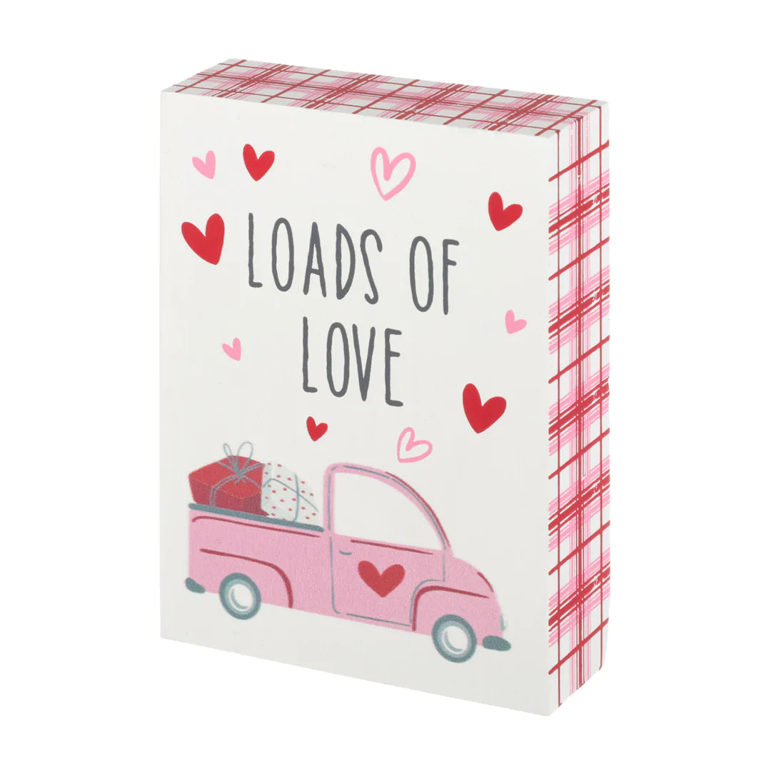 Loads of Love Truck Block Sign