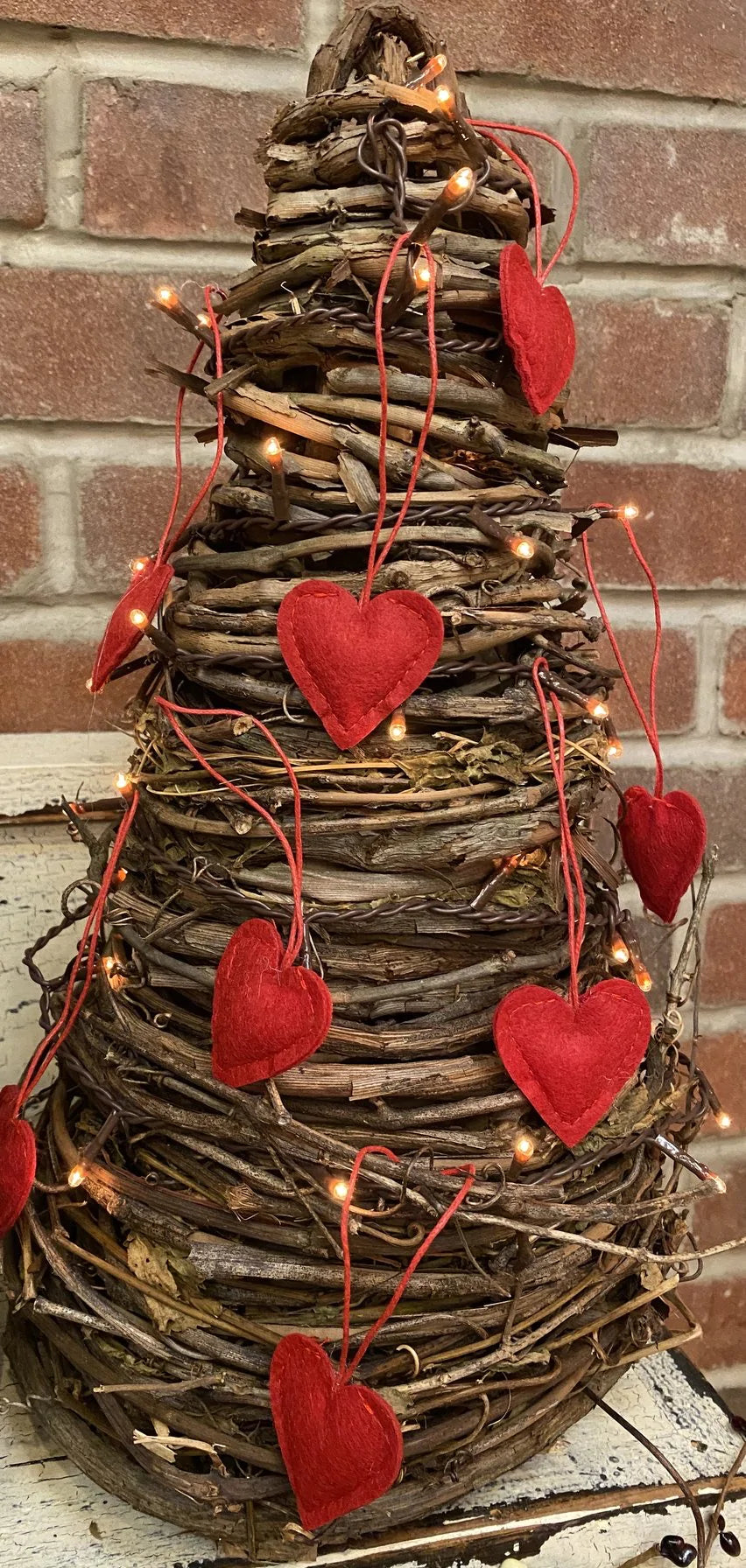 Fabric Heart Ornaments