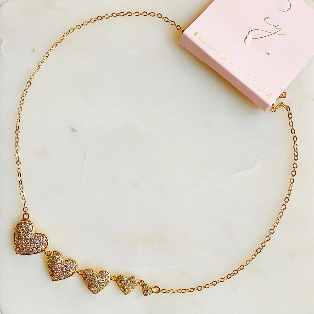 Five Hearts Necklace