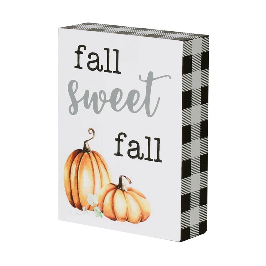 Fall Sweet Fall Block Sign