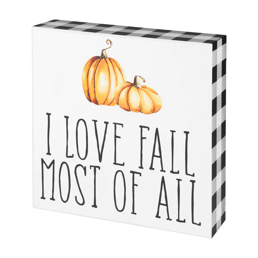 Love Fall Most Box Sign