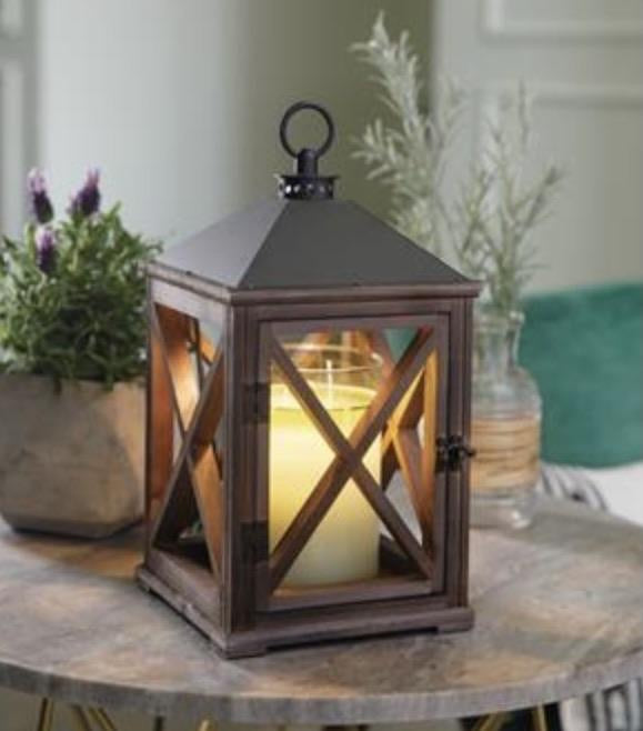 Espresso Wooden Lantern