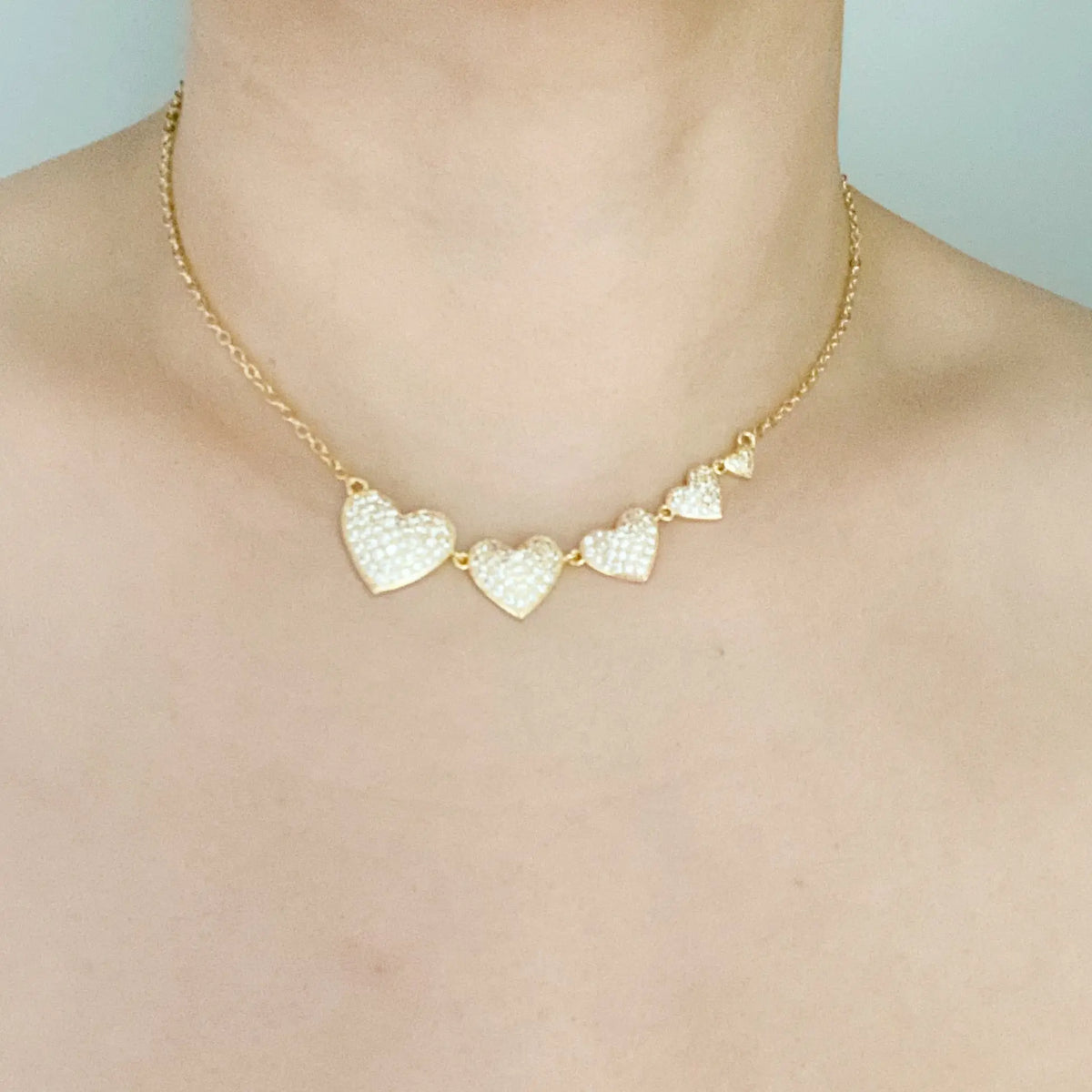 Five Hearts Necklace