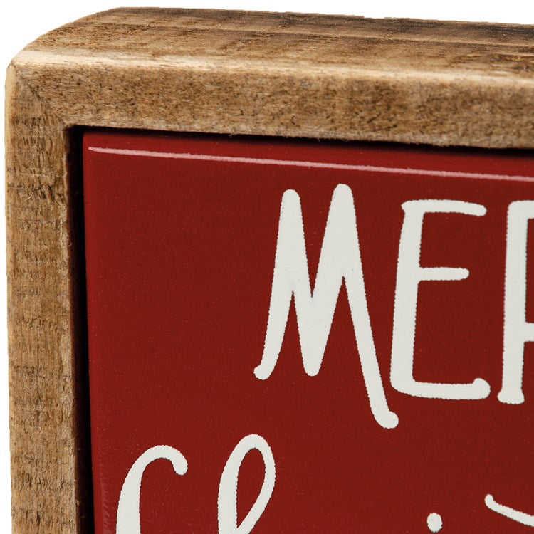 Merry Christmas Mini Box Sign