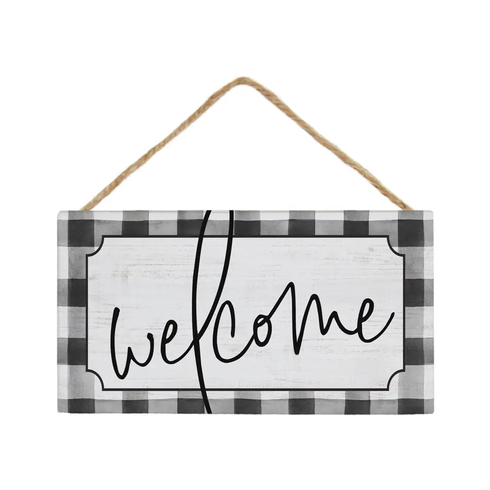 Welcome Hanging Sign