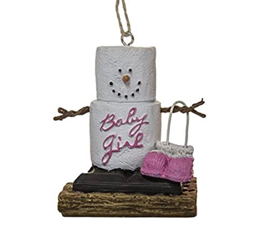 S’mores Baby Girl Ornament