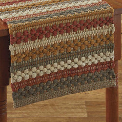 Gathered Pumpkin 72” Chindi Table Runner