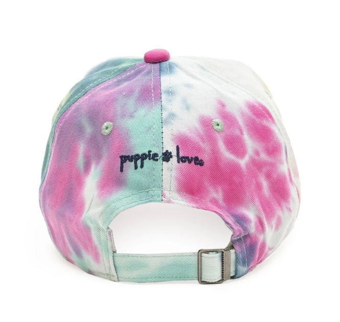 Puppie Love Tie Dye Baseball Hat - 3 styles