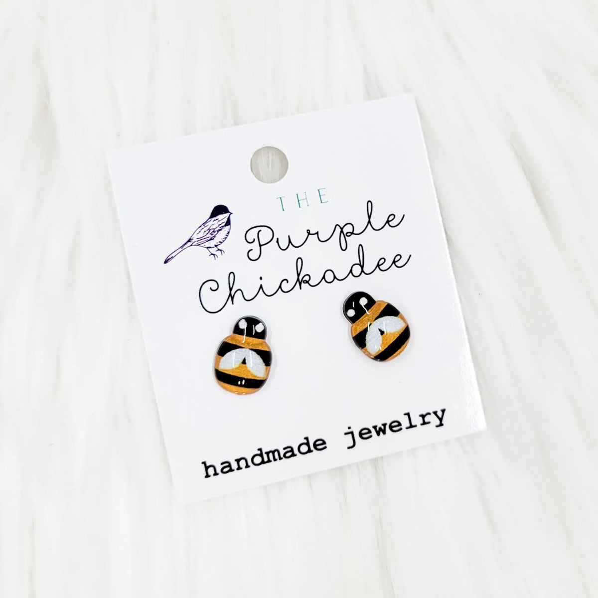 Honey Bee Stud Earrings