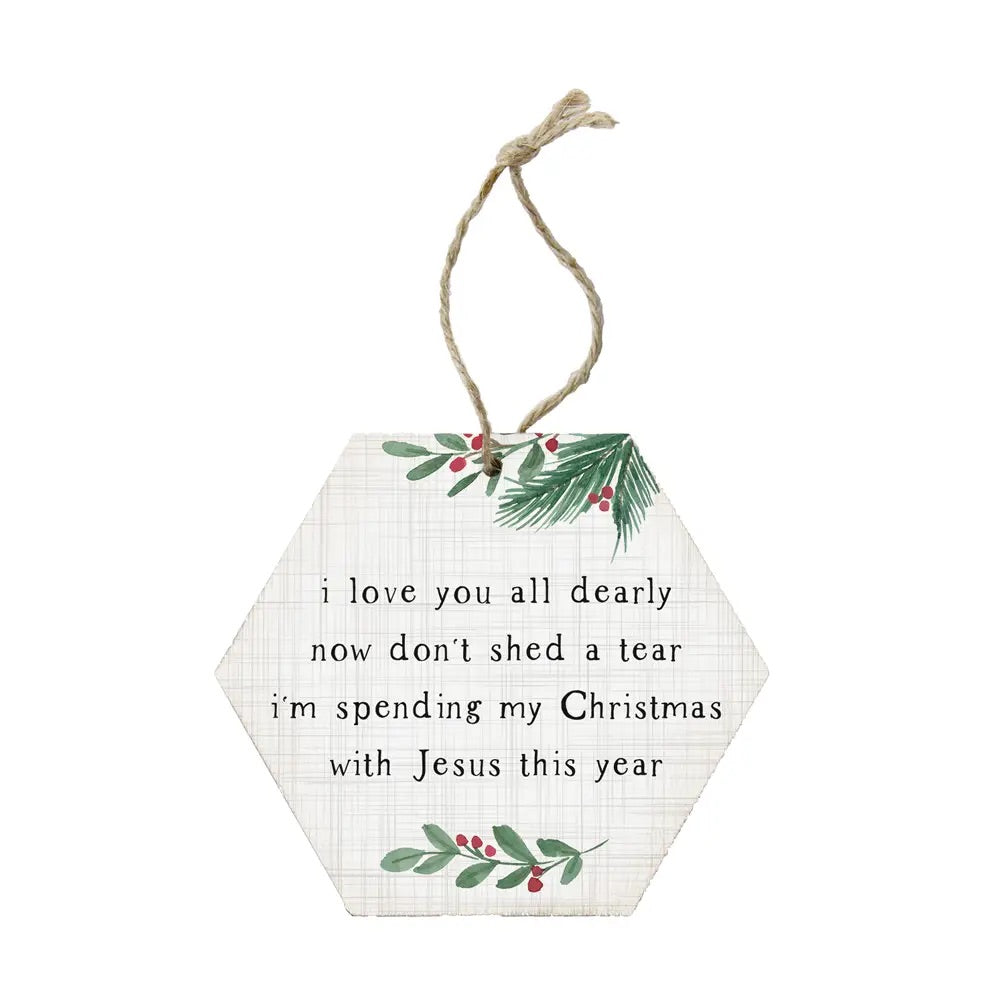 Christmas with Jesus Ornament