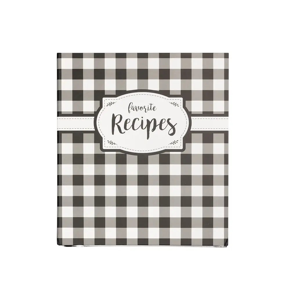Black & White Check Recipe Binder - the olde farmstead for Free Printable Binder Covers Black And White