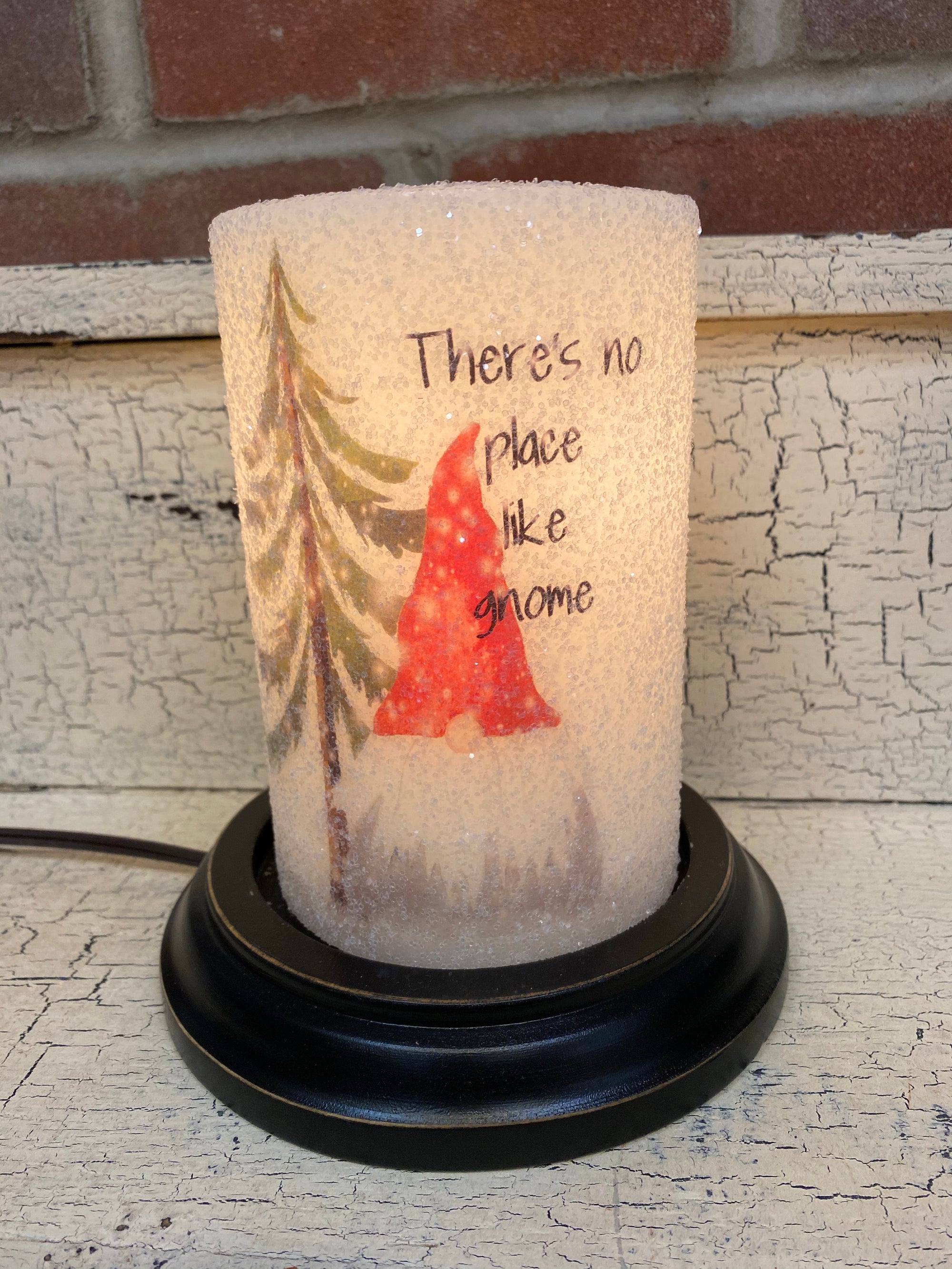 No Place Like Gnome Candle Sleeve