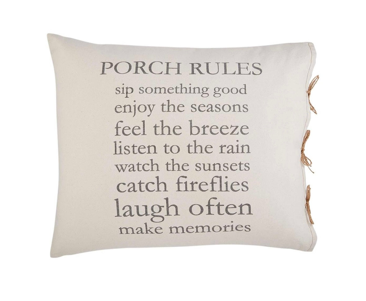 Porch Rules Pillow