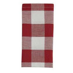 Wicklow Check Napkin - Red &amp; Cream