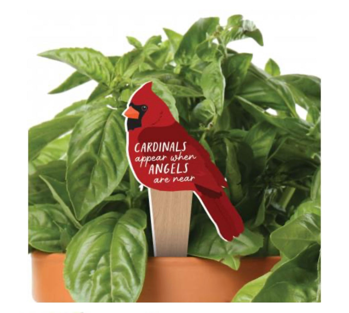 Cardinals Appear Garden Stake