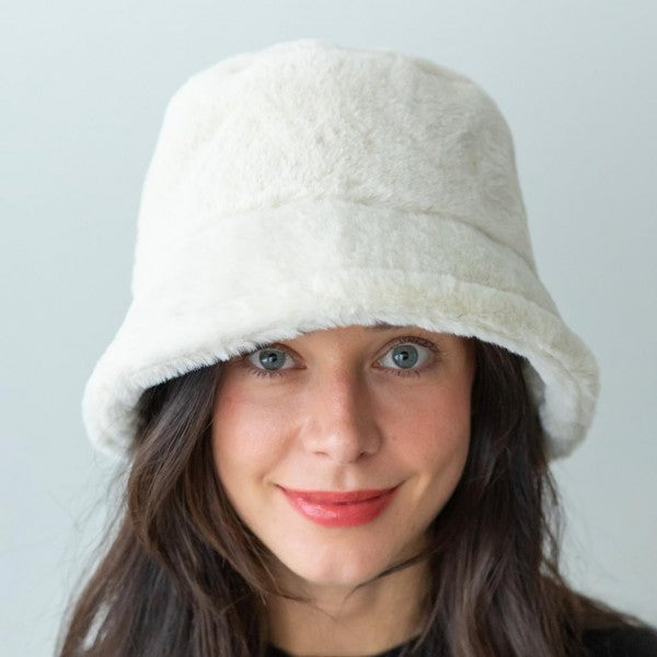Faux Fur Bucket Hat - 3 styles