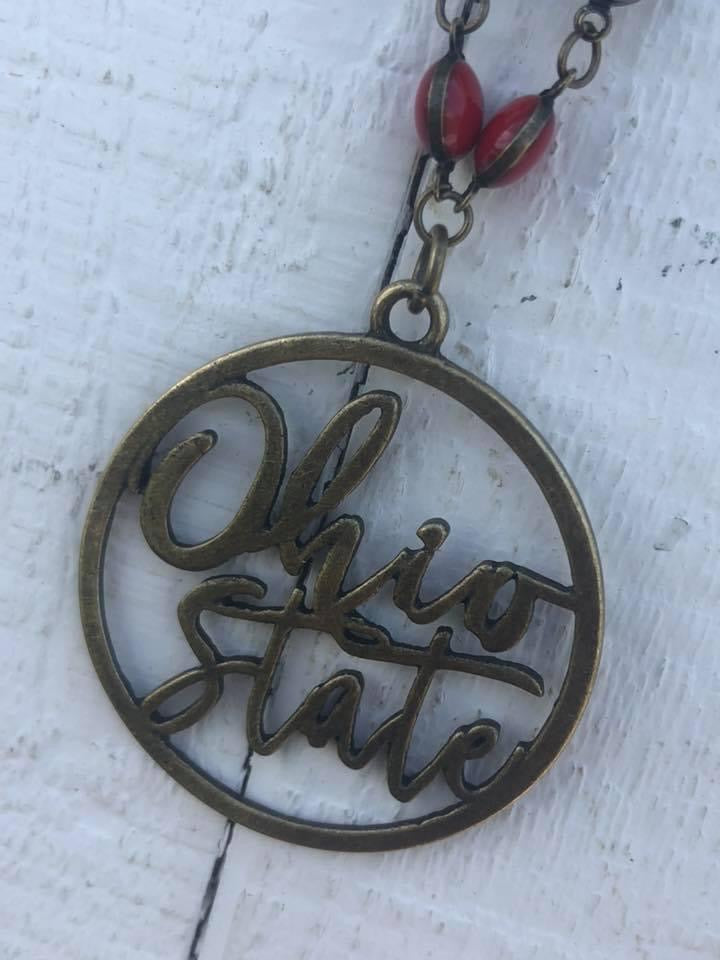 Vintage Ohio State Slogan Necklace