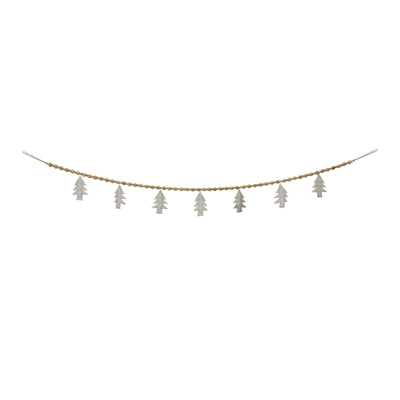 Bead &amp; Tree Wool Garland