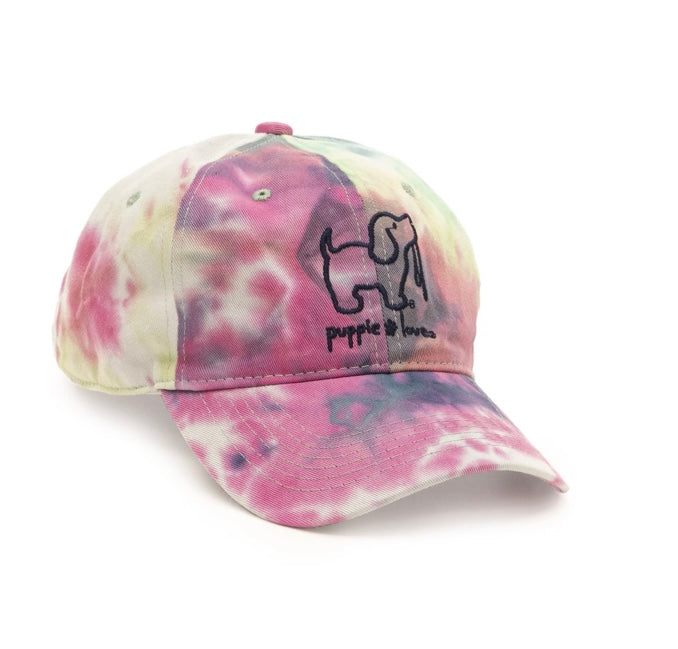 Puppie Love Tie Dye Baseball Hat - 3 styles
