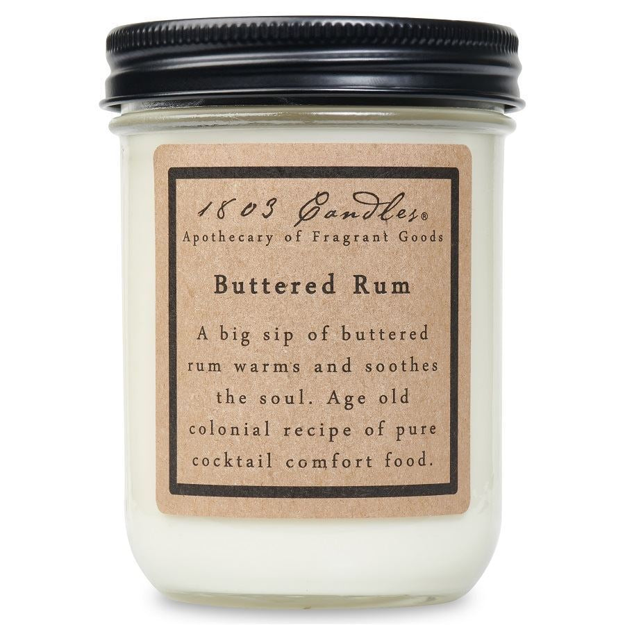 Buttered Rum Soy Jar (14 oz)