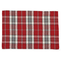 Sketchbook Snowman Plaid Placemat